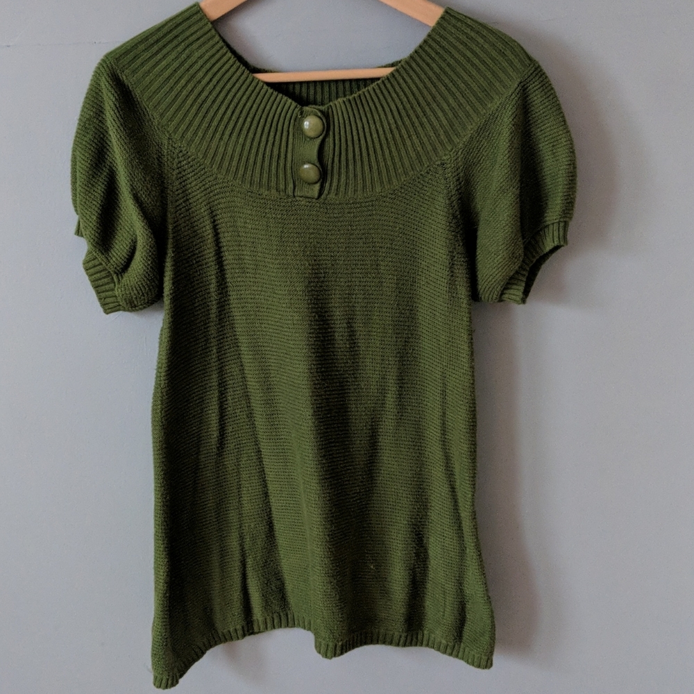Green Short Sleeve Tunic
